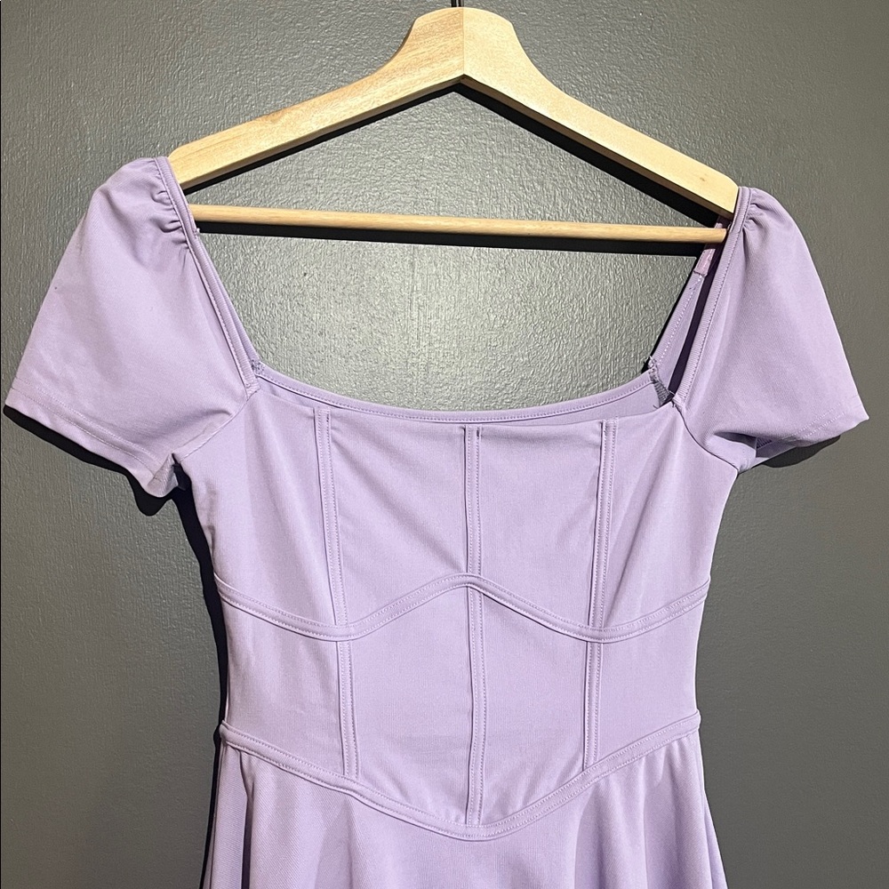 OGL Icy Air Square Corset Inspired Flounce Dress - Picture 5 of 10